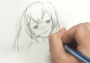 简单小姐姐画,色彩与线条的和谐交响